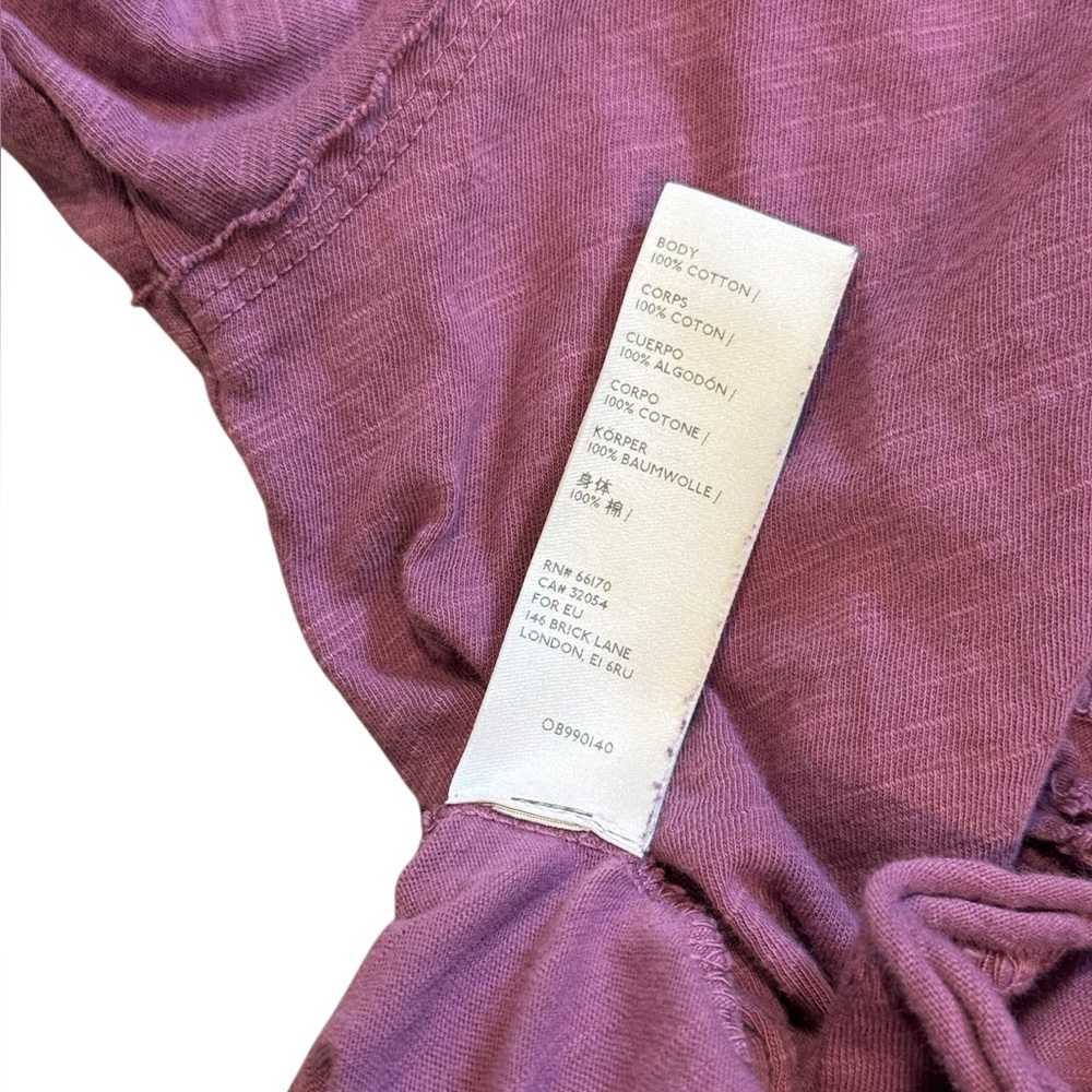 We The Free Free People Purple Arden Long Sleeve Tee - Picture 10 of 12
